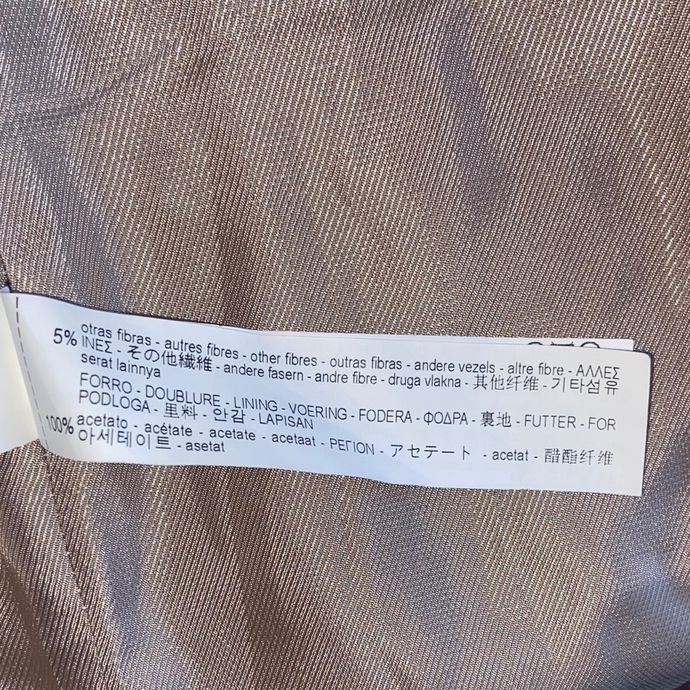 Sale! Elegant Tan Women's Coat, Zara, size M - Picture 8 of 10